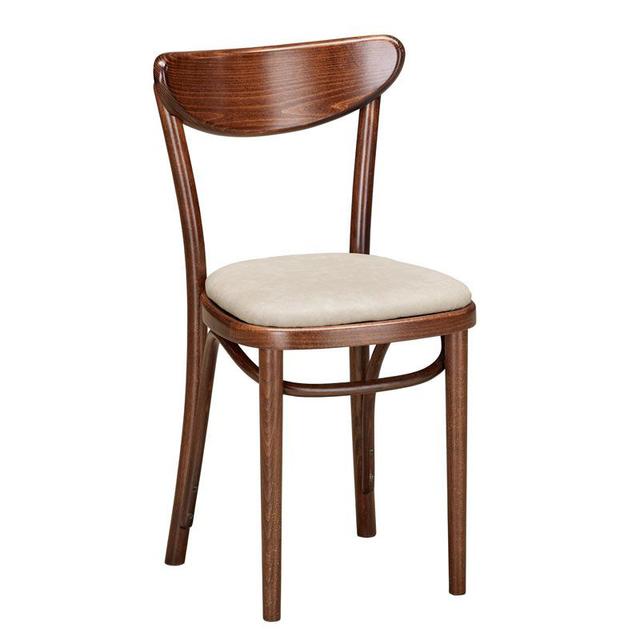 Wolfgang Bentwood Side Chair In Walnut, Upholstered Seat