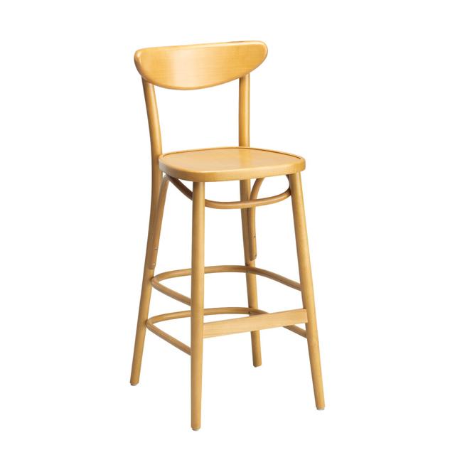 Wolfgang Bentwood Bar Stool, Wood Seat