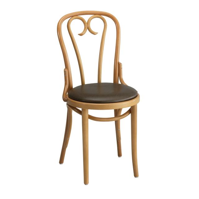 Paris Bentwood Side Chair, Upholstered Seat
