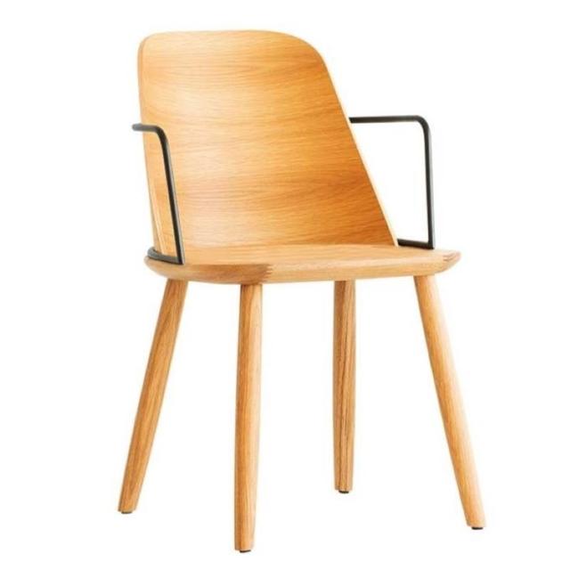 Nura Armchair, Wooden Seat