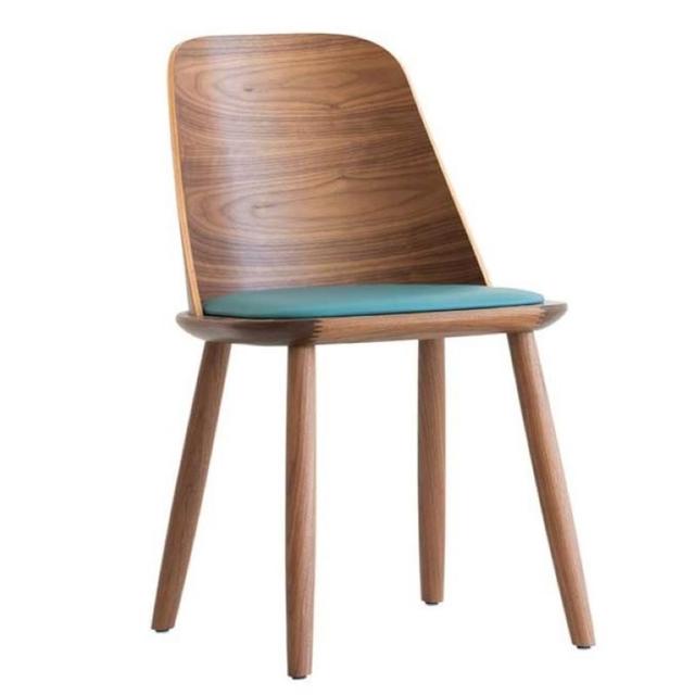 Nura Side Chair, Upholstered Seat