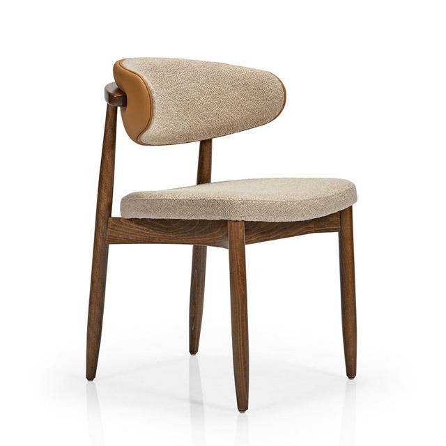 Joanne Armchair, Upholstered Exterior Back, Creased