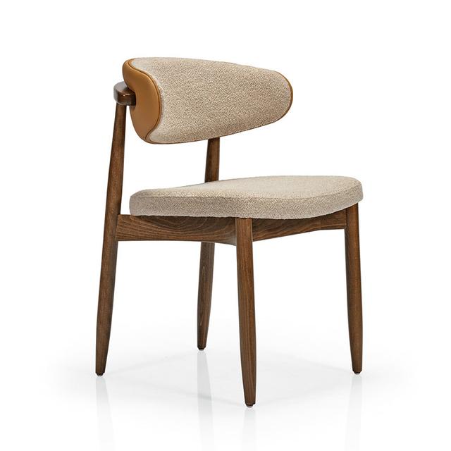 Joanne Side Chair, Upholstered Exterior Back, Creased