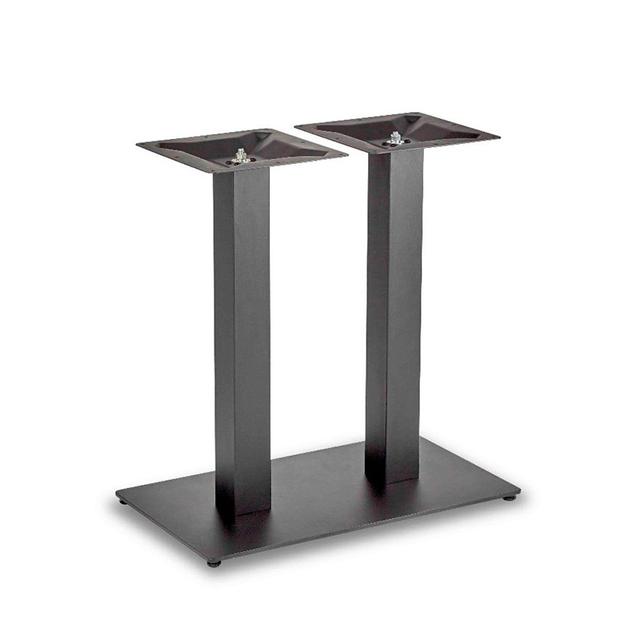 Profile Rectangular Twin Poseur Table In Black