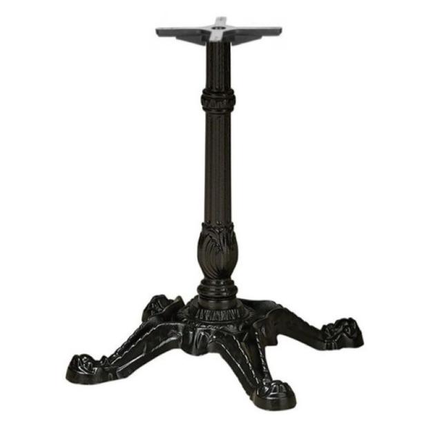 Bistrot 4102 Four Leg Table Base, Black Cast Iron 