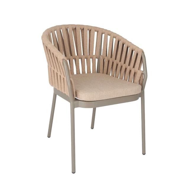 St Tropez Stacking Armchair, Taupe