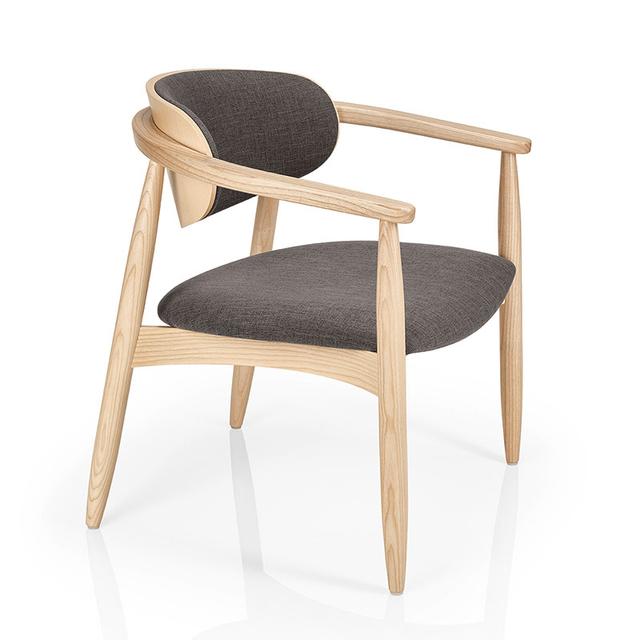 Joanne Lounge Chair, Upholstered Seat and Inner back