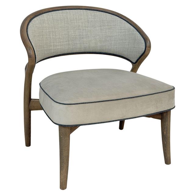 Aura Lounge Chair, Upholstered, Cane External Back.