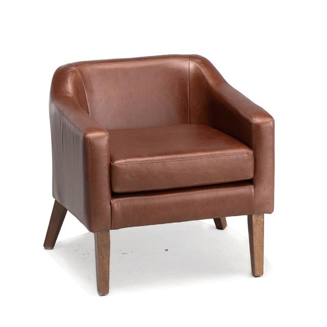 Victory Lounge Chair in Leather