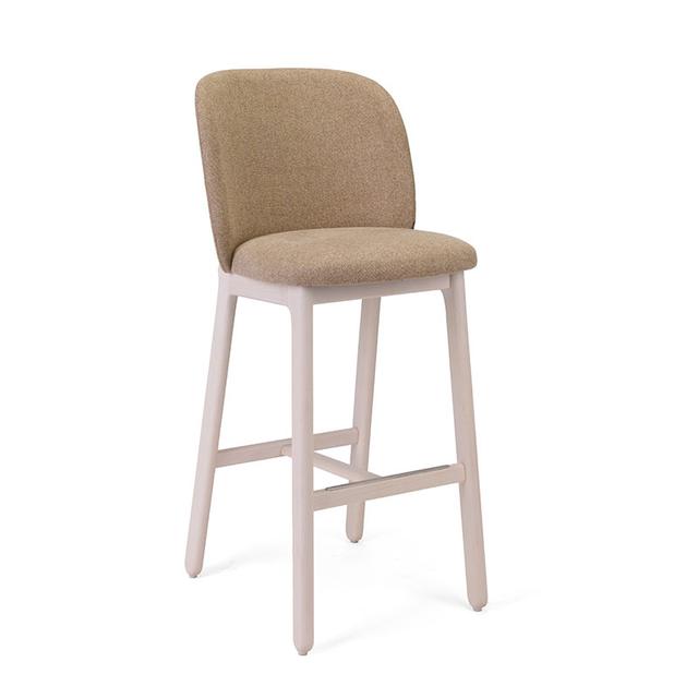 Arco Bar Stool, Fully Upholstered