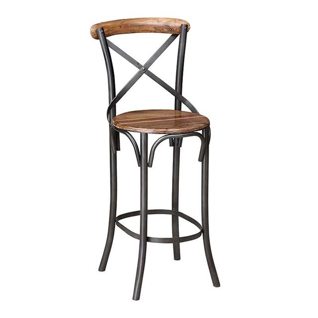 Cross Back Bar Stool