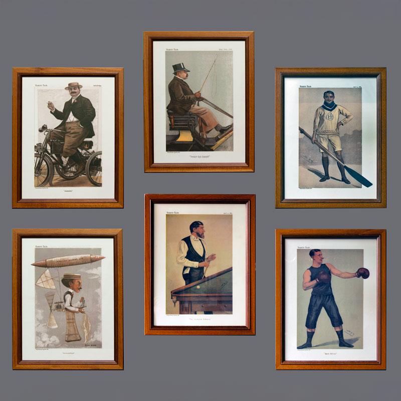 Set of 6 Spy prints