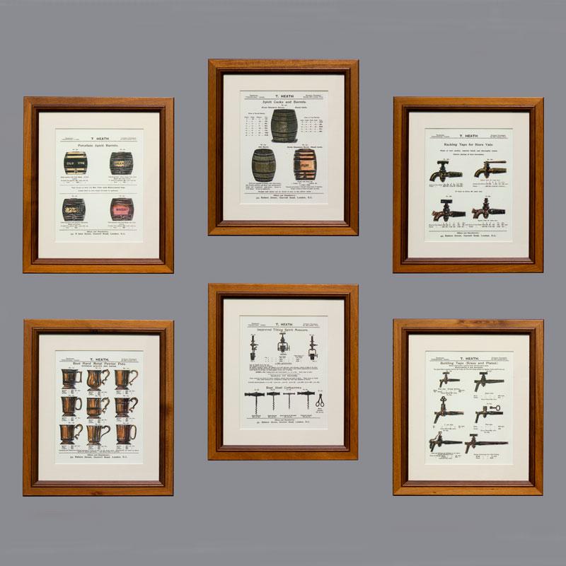 Set of 6 Heath prints