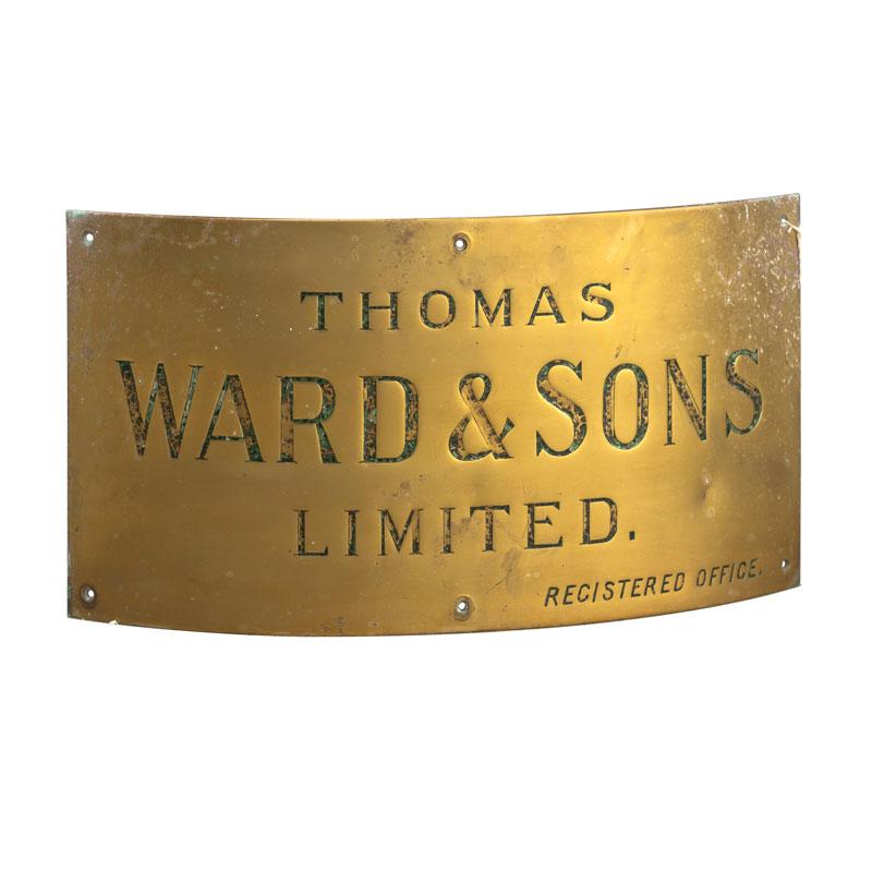 Ward and sons trade sign