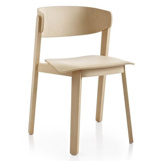 Wolfgang Stackable Side Chair, Wooden Legs
