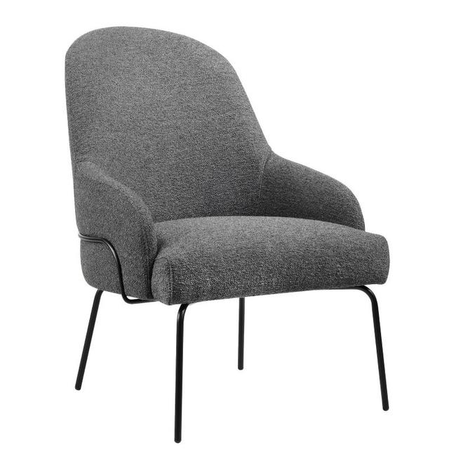 Kelly Lounge Chair, Metal Legs 