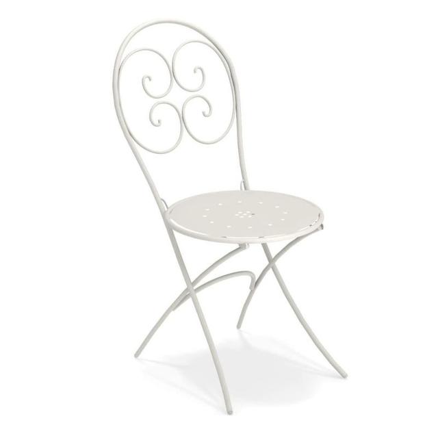 Pigalle Folding Chair, In White