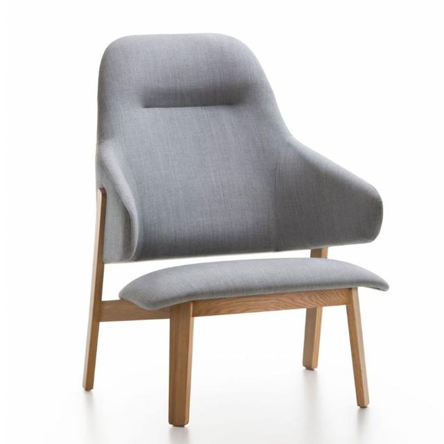 Wolfgang Lounge Chair, Wooden Legs, High Back 
