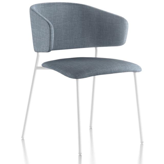 Wolfgang Stackable Armchair, Metal Legs