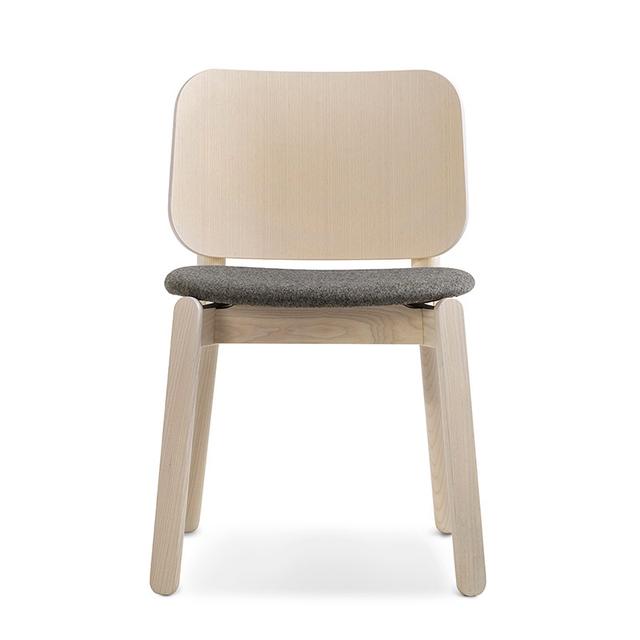 Baba Side Chair With Upholstered Seat