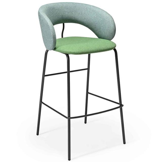 Carl Bar Stool, Fully Upholstered