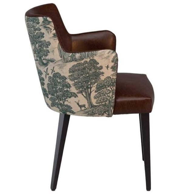 Louvre Armchair, Wood Frame