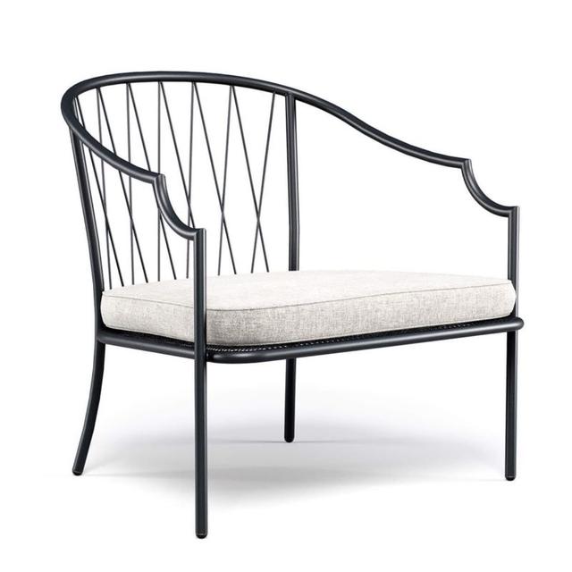 Como Lounge Chair, Steel Wire Back