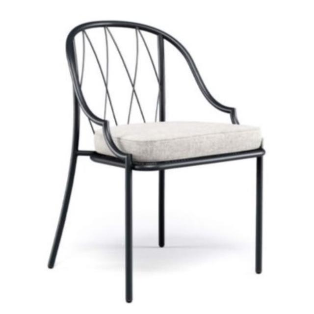 Como Stackable Side Chair, Steel Wire Back
