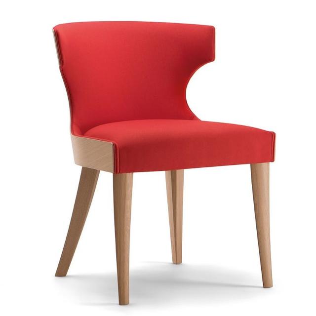 Xie Side Chair, Upholstered Seat and Inner Back