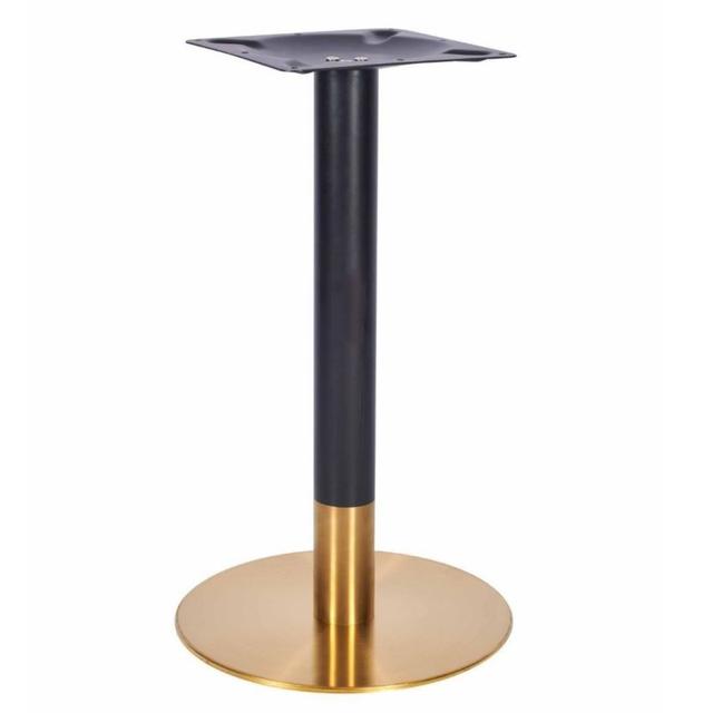 Zeus Small Round Table base - Vintage Brass and Black