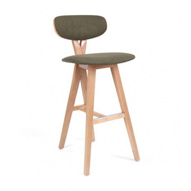 Dueto Bar Stool With Upholstered Seat And Back