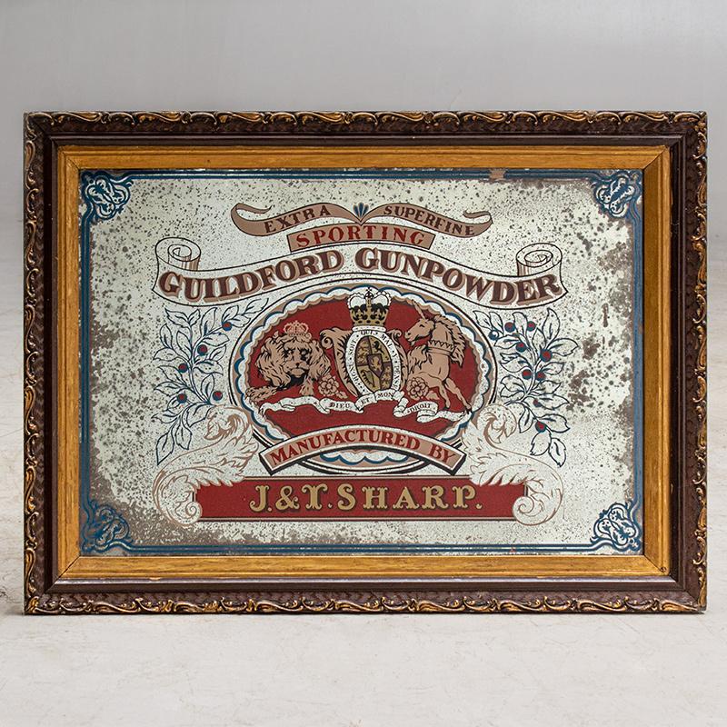 Edwardian Advertising Mirror