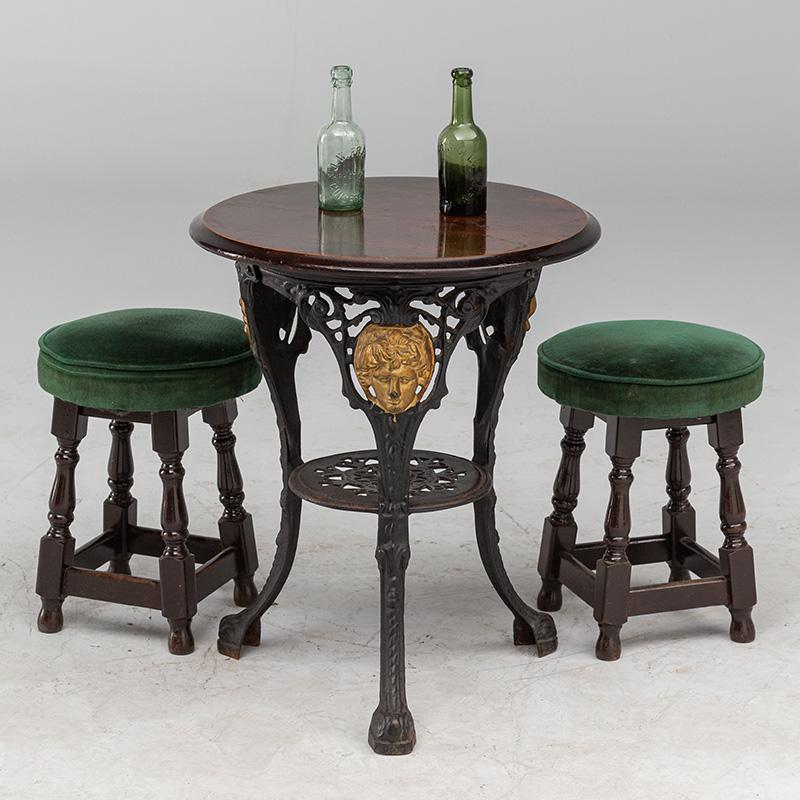 Edwardian Cast Iron Pub Table