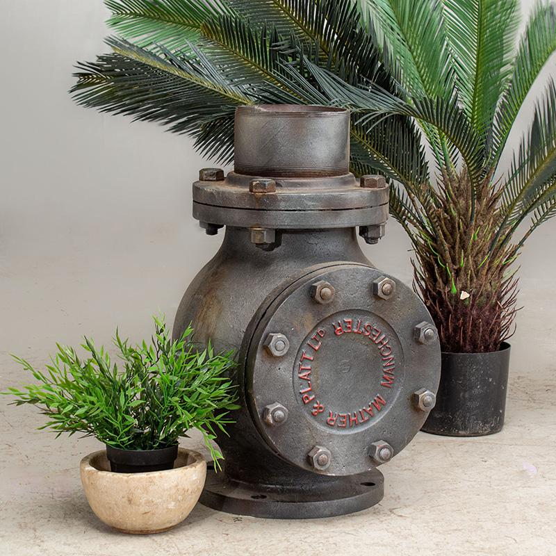 Cast Iron industrial pipe end