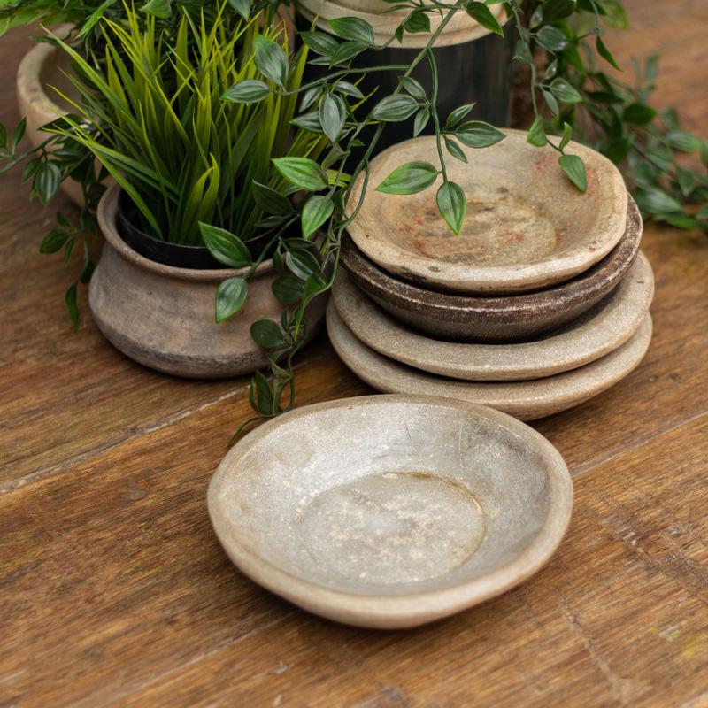 Antique Handcarved Marble Bowl
