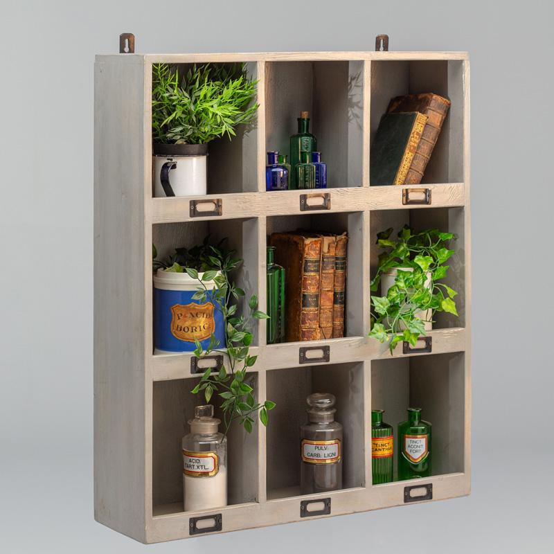 Pigeonhole unit, nine compartments