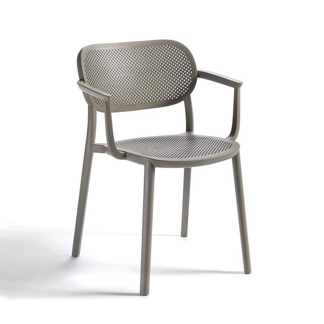 Nuta Stackable Armchair, Mineral Grey
