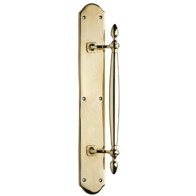 Brass victorian handle, symmetrical