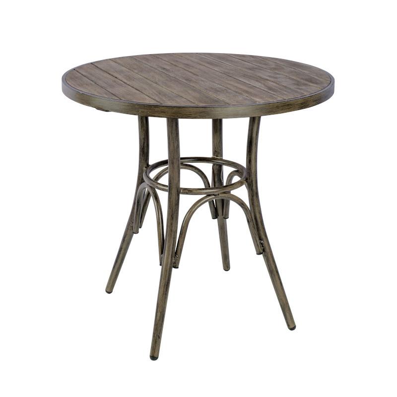 Prague round table, vintage teak Image 1