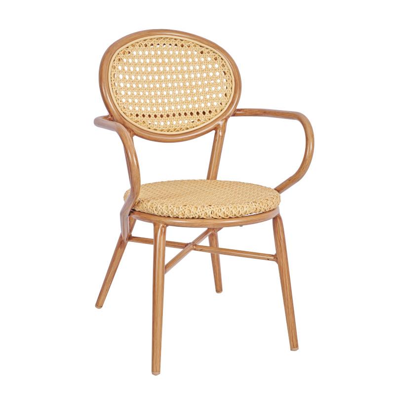 Lille stacking armchair, natural Image 1