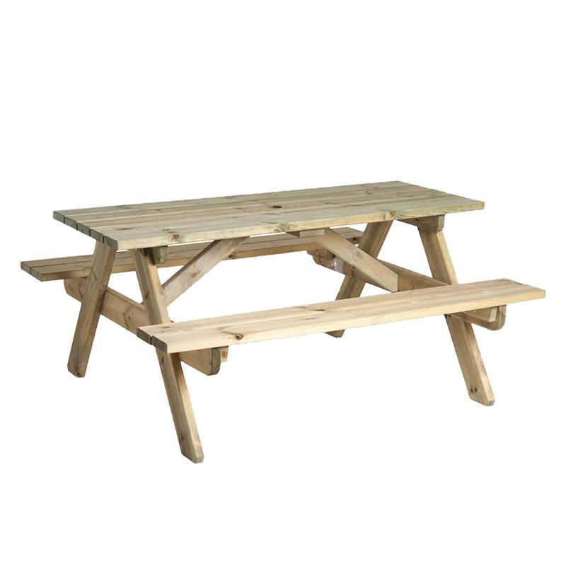 Woburn 6ft picnic bench Image 1