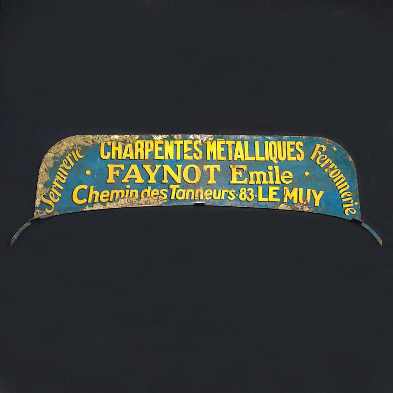 Vintage French enamel sign Image 1