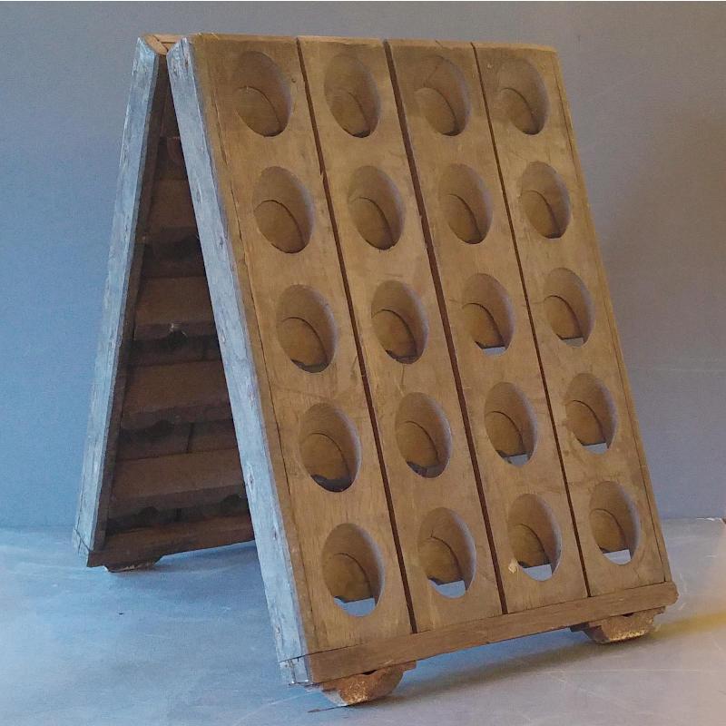Vintage oak champagne rack Image 1