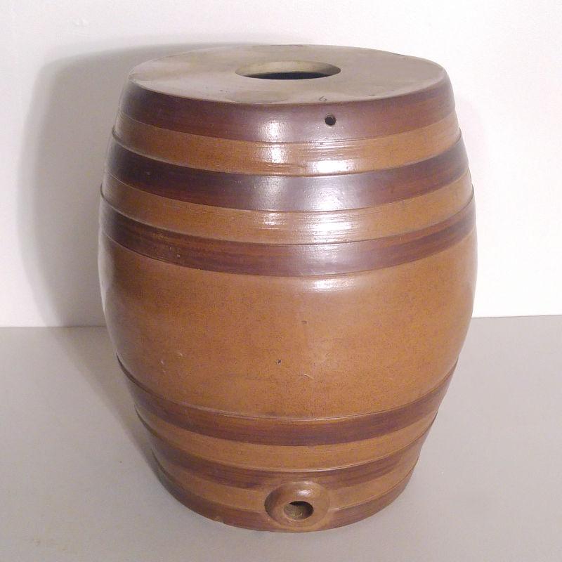 Victorian stoneware spirit barrel Image 1