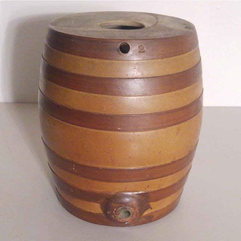 Victorian stoneware spirit barrel Image 1