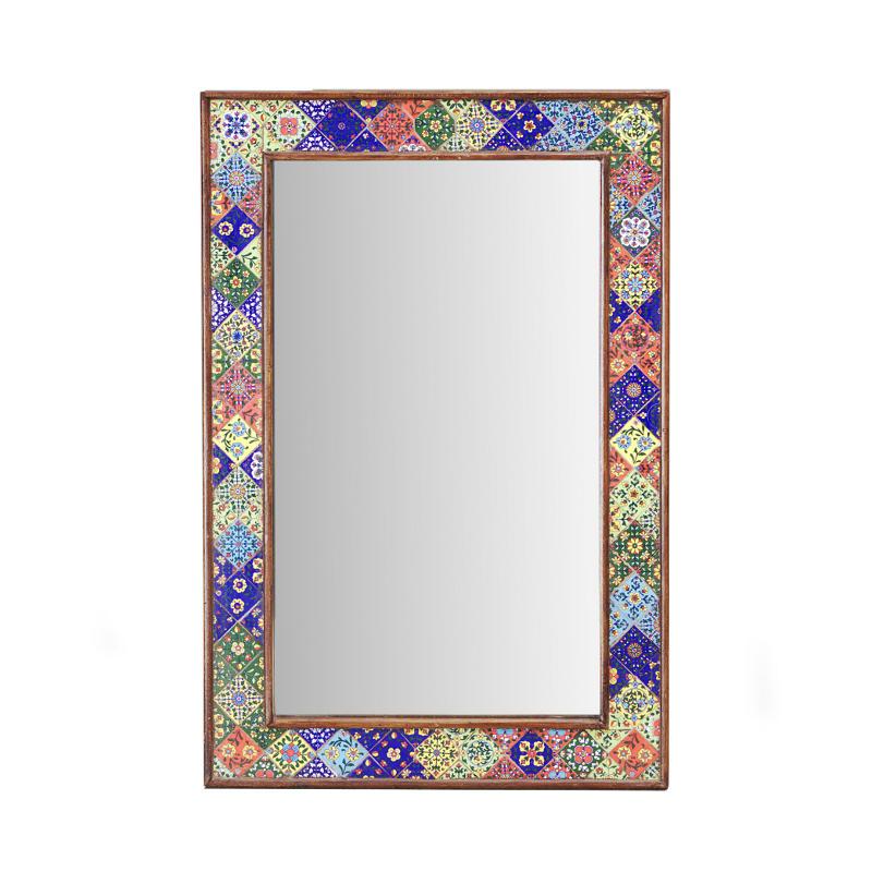 Tiled mosiac framed mirror Image 1