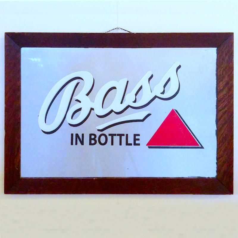 Vintage 'Bass' pub mirror Image 1