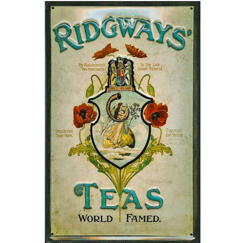 Ridgways tea metal sign