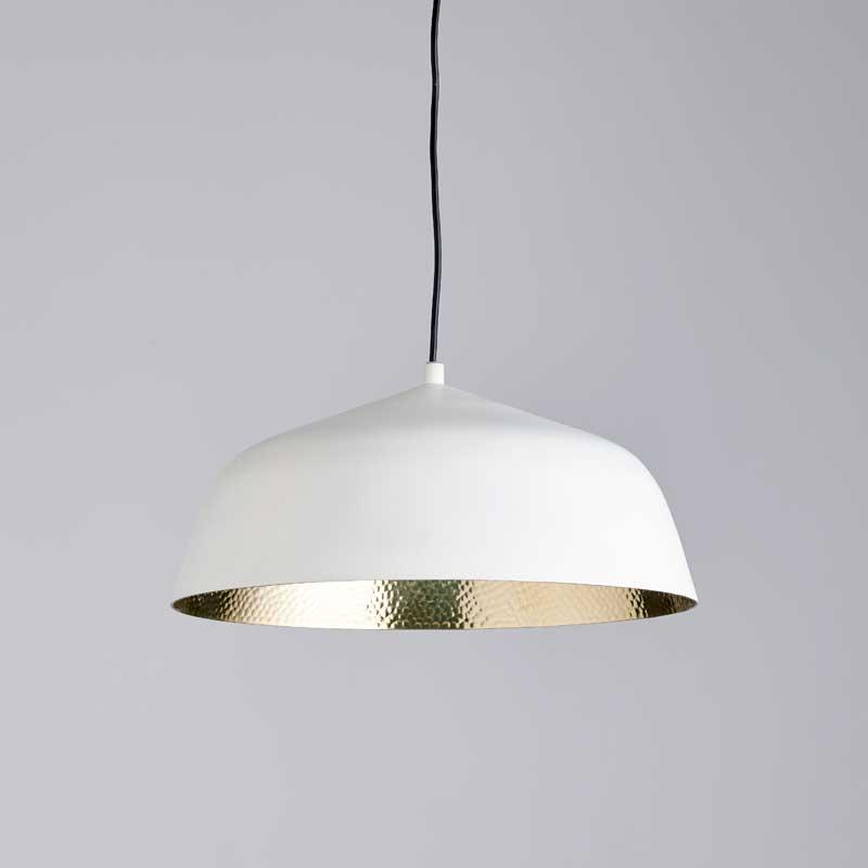 Izmir pendant in white and gold Image 1