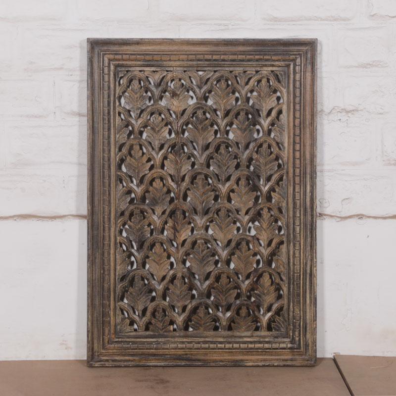 Carved Wooden Divider Panel